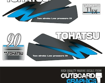 Sticker Set for Tohatsu 90 (2004) Outboard Motors