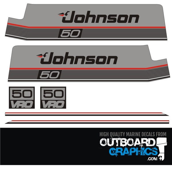 Johnson Outboard Decals Etsy