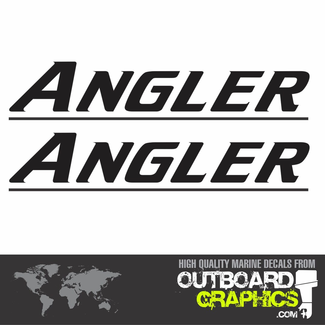 Angler Boats Decals/stickers (pair) - 23