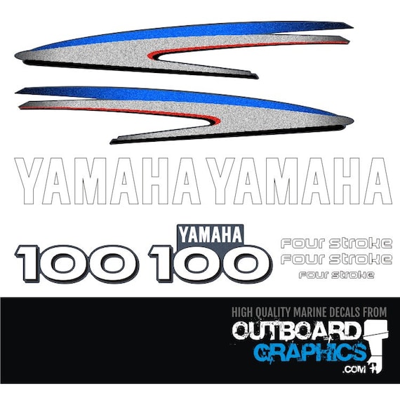 ヤマハ 100馬力 4ストローク船外機 デカールキット - Etsy 日本