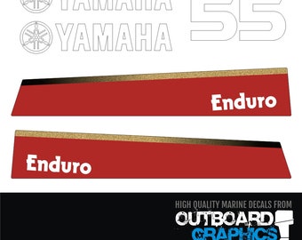 YAMAHA 8 HP Two 2 Stroke Outboard Engine Decals Sticker Set YAMAHA 8 HP Two 2 Stroke Outboard Engine Decals Sticker Set