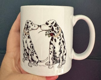 Devoted Dalmatians Ceramic Mug, Can be Personalised