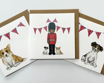 Teds Palace Guard with friends Set of Note Cards.