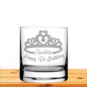 Personalised Engraved Whisky Glass Gift Birthday Gifts Present 18th 30th 40th 50th 65th Retirement Gift