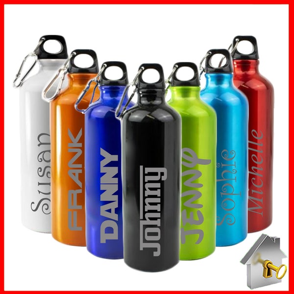 Personalised Engraved Sports Water Bottle Aluminium Water Bottle 750ml Perfect For Any Adventure!