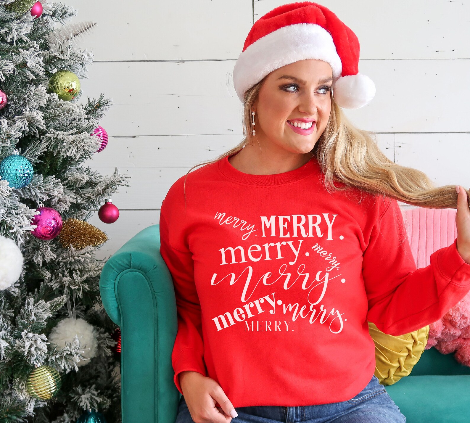 Womens Christmas Sweatshirt Christmas Outfit Christmas Etsy UK
