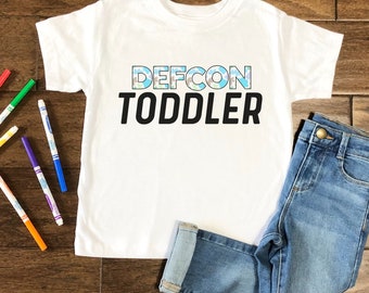 Defcon Toddler Tee, Funny Toddler Shirt, Cute Toddler TShirt, Trendy Kids Shirt, Toddler Birthday Gift