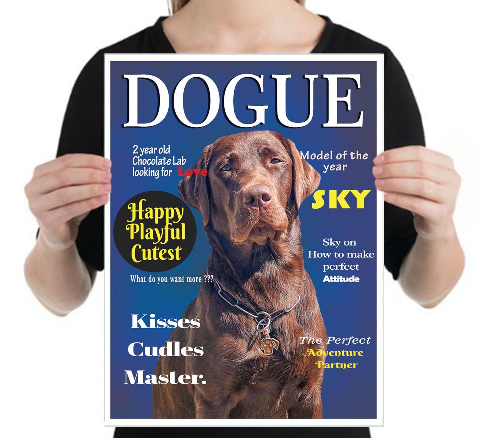 Pet Magazine cover digital file personalized magazine cover Etsy