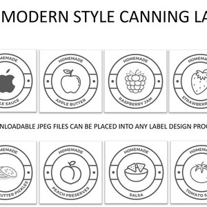 Modern Simple Canning Labels  12 Downloadable Graphics for image 3