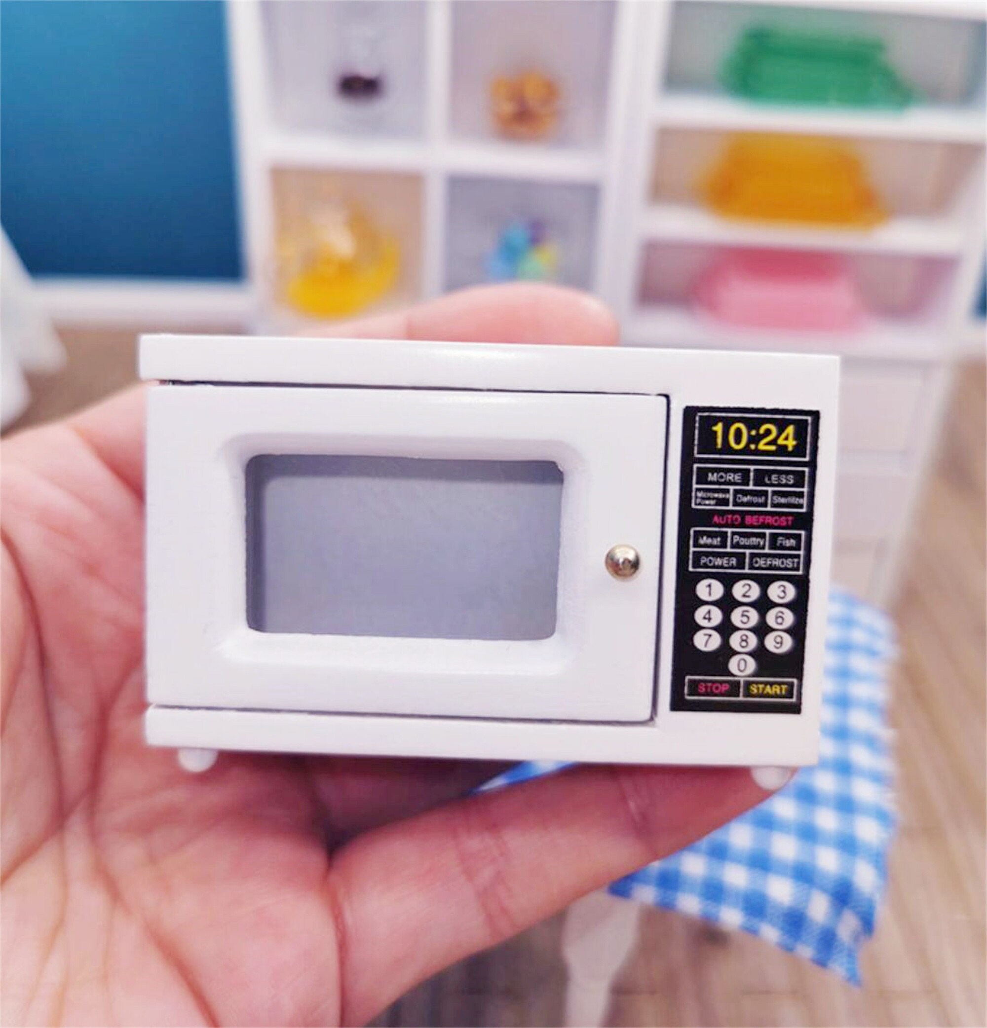 Miniature microwave oven Miniatures Miniature kitchen supply Etsy