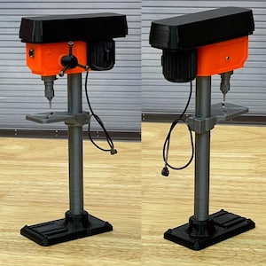 1/10 Motorized Scale Working Shop Drill Press for your Scale Garage Diorama Great Gift for Machinist