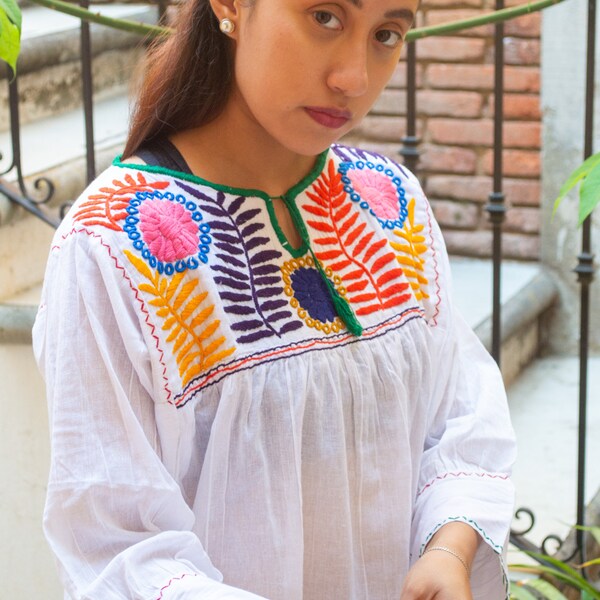 Huipil Blouse - Etsy