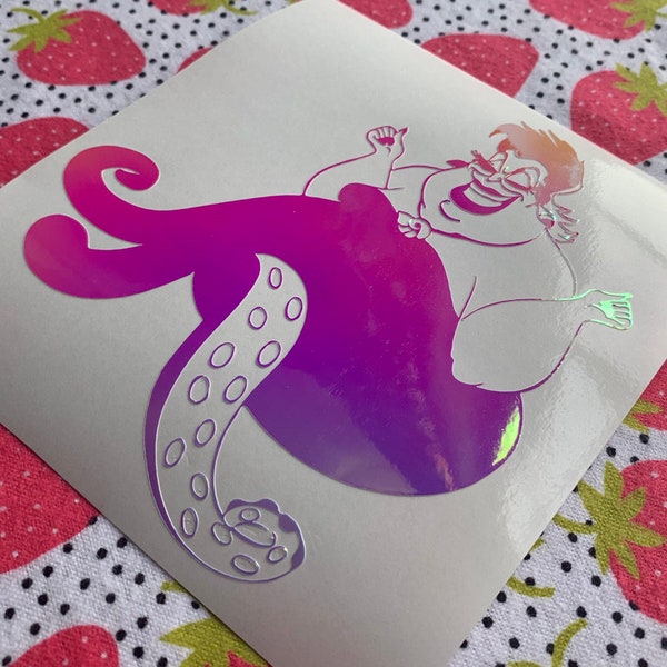 Ursula Full Body Permanent Vinyl Decal in Pretty Holographic or Cool Solid Colors