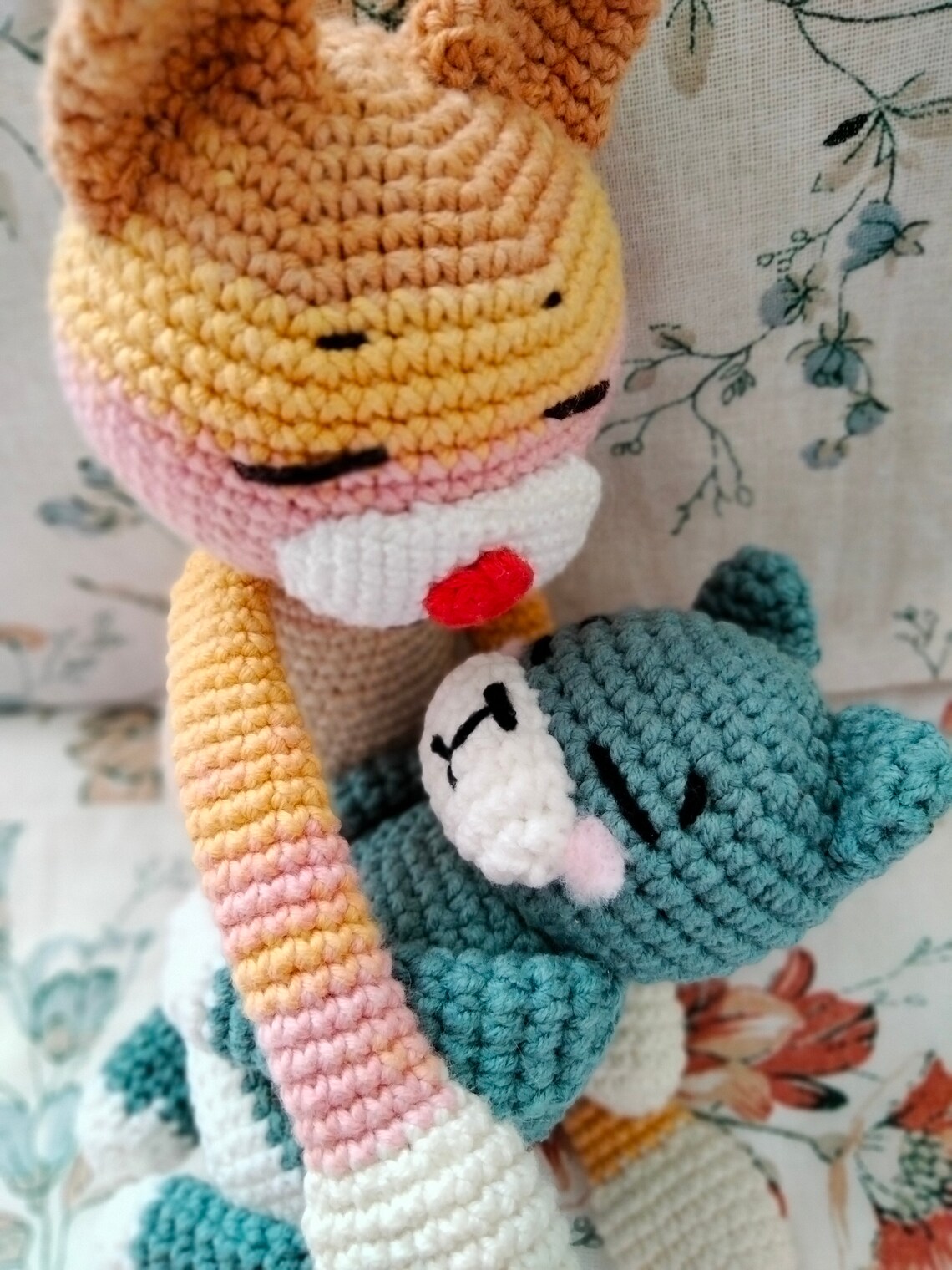 Cotton Amineko Cat crochet cat amigurumi crochet toy Etsy