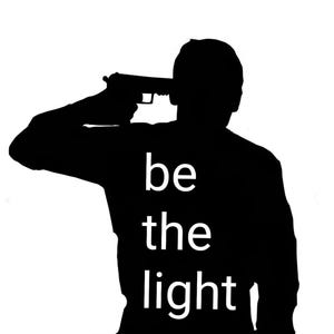 Be The Light - Dark Adult Humor Sticker - Funny Inspiration Unspiration Decal for Computer, Notebook, Water Bottle, Bumper Sticker