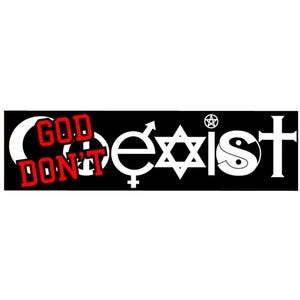 Coexist - Dark Adult Humor Sticker - Funny Inspiration Unspiration Decal for Computer, Notebook, Water Bottle, Bumper Sticker
