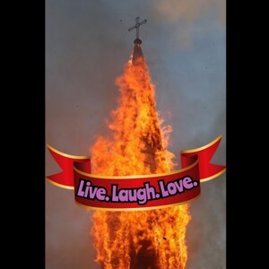 Live Laugh Love - Dark Adult Humor Sticker - Funny Inspiration Unspiration Decal for Computer, Notebook, Water Bottle, Bumper Sticker