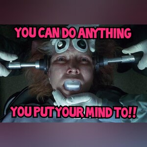 You Can Do It Therapy- Dark Adult Humor Sticker - Funny Inspirational Unspirational Decal for Computer, Notebook Water Bottle Bumper Sticker