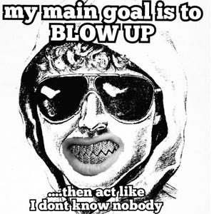 Riff Raff x Unabomber - Dark Adult Humor Sticker - Funny Inspiration Unspiration Decal for Computer, Notebook, Water Bottle, Bumper Sticker