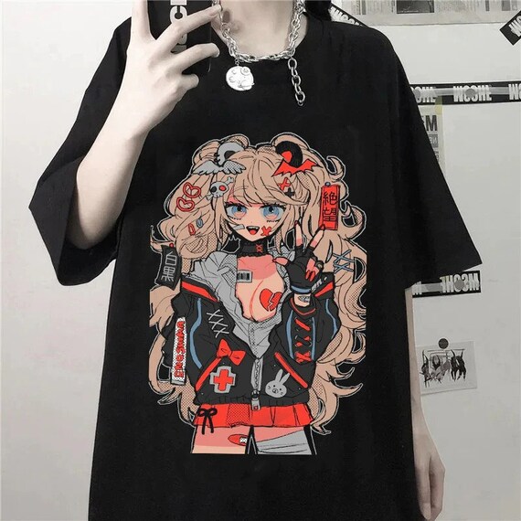 Japan Vintage Anime Cartoon T Shirt Women Clothes Gothic - Etsy