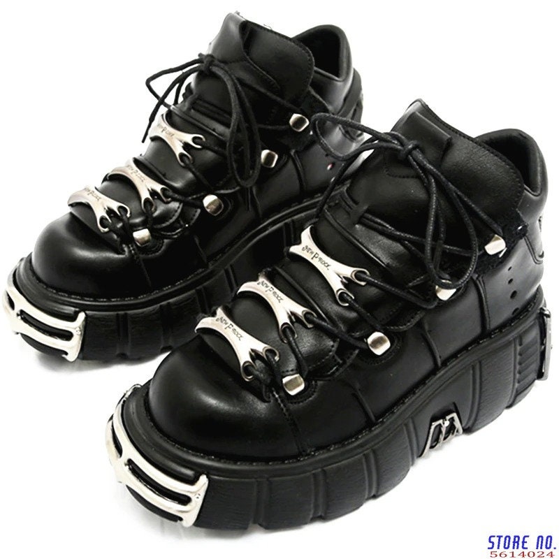 korean high top canvas shoes creeper platform womens lace up sneakers shoes c819 