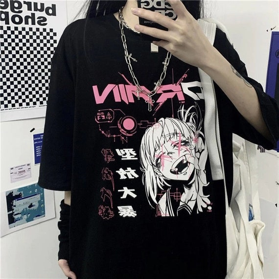 Vintage Anime Cartoon T Shirt Women 