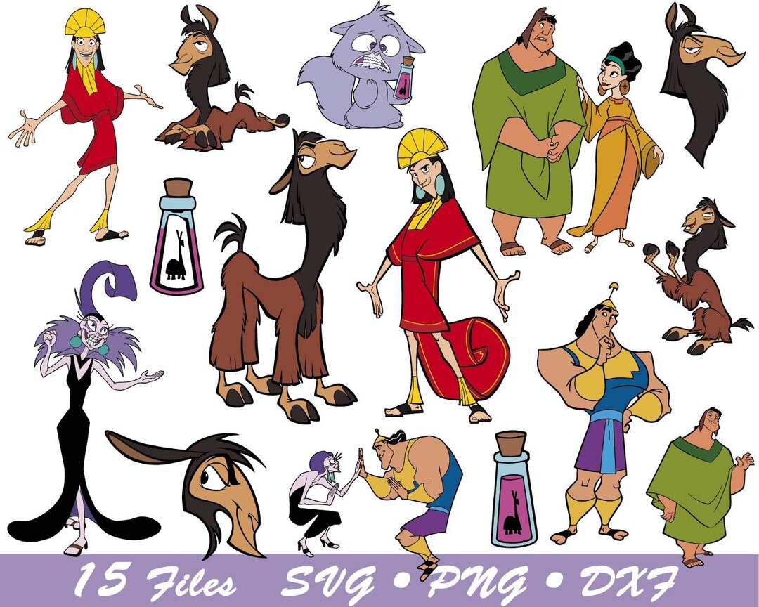 The Emperor's New Groove Svg, New Groove Svg, Ursula Svg, Pacha Svg ...