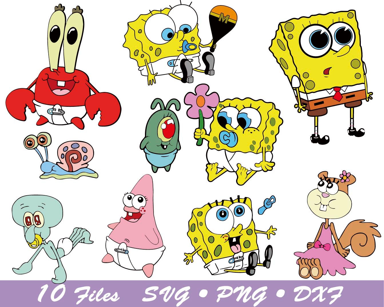 Download Baby SpongeBob svg Spongebob bundle svg Spongebob png | Etsy