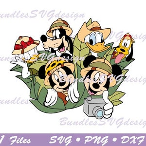 Mouse Safari Character svg, Bundle Animal Kingdom Family Vacation 2024 svg, Mouse Family Trip svg, Mouse Safari svg, Cricut file