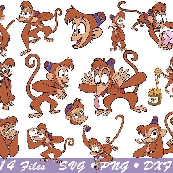 Abu Aladdin svg, Abu svg, Aladdin Svg, Aladdin png, Abu Aladdin svg, Lamp svg, Birthday svg, cricut file