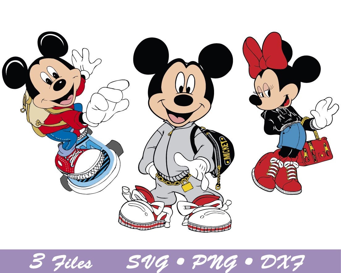 Minnie Mouse Designer Gucci Pattern SVG Sticker Cricut Cut File