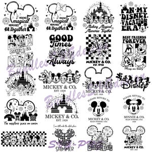 Design Mouse Friends Svg Png Bundle, Family Vacation Svg, Magical Kingdom Svg, Magic World Svg, Family Trip Svg, Family Squad Svg