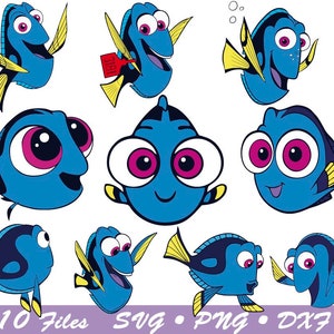 Finding Dory SVG, Dory SVG, Baby Dory SVG, Nemo SVG, Marlin SVG, Kindergeburtstag SVG, Familiengeburtstag Party SVG, Party SVG, Cricut-Datei