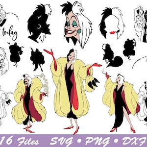 Villains Bundle svg, Villains svg, Bad girls svg, Villains for cricut, Villains dxf, Wicked svg, Witches svg, Villains Clipart