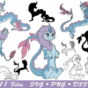 Sisu SVG, Dragon SVG, Raya SVG, Raya en de laatste Dragon SVG, Sisu verjaardag SVG, Sisu afdrukbaar, Sisu cricut-bestand