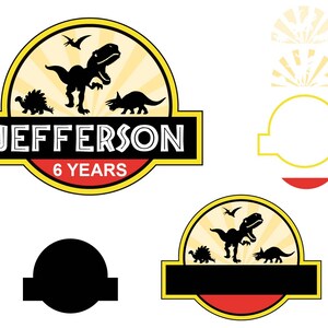 Download Jurassic Park Birthday Template svg dinosaur t-rex svg | Etsy