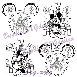 Bundle Happiest Place On Eart Svg Png, Family Vacation Svg, Magical Kingdom Svg, Mouse Friends Svg, Family Trip Svg, Family Squad Svg
