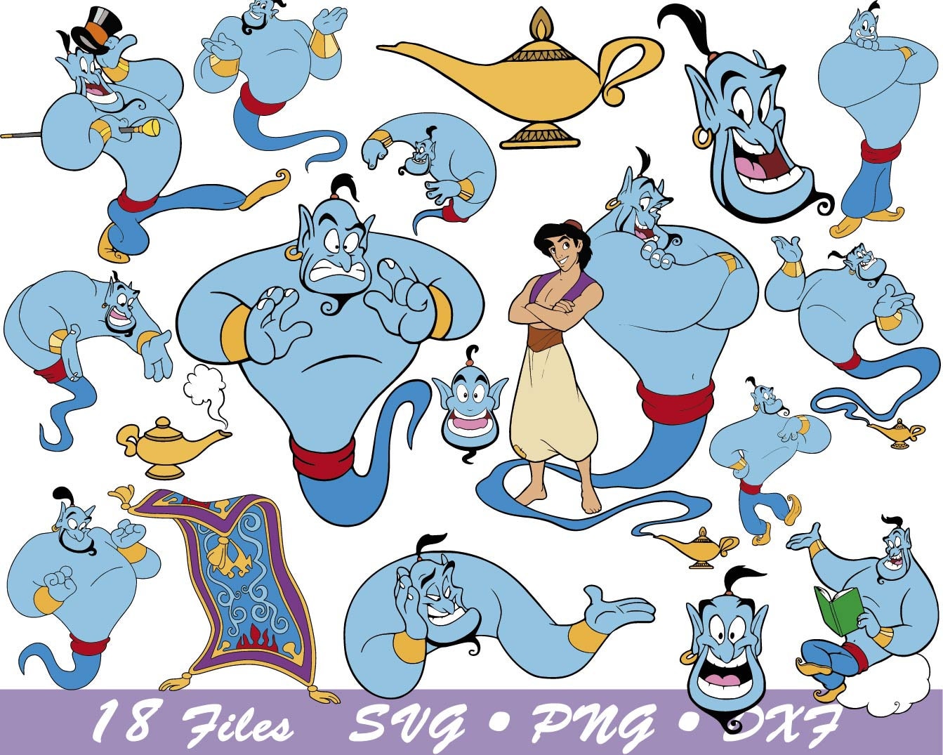 Genie Aladdin Png -  Canada