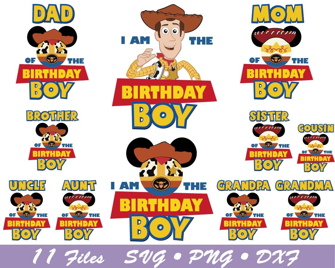 Birthday Boy Toy Story Svg Toy Story Kids Birthday Svg Toy Etsy UK