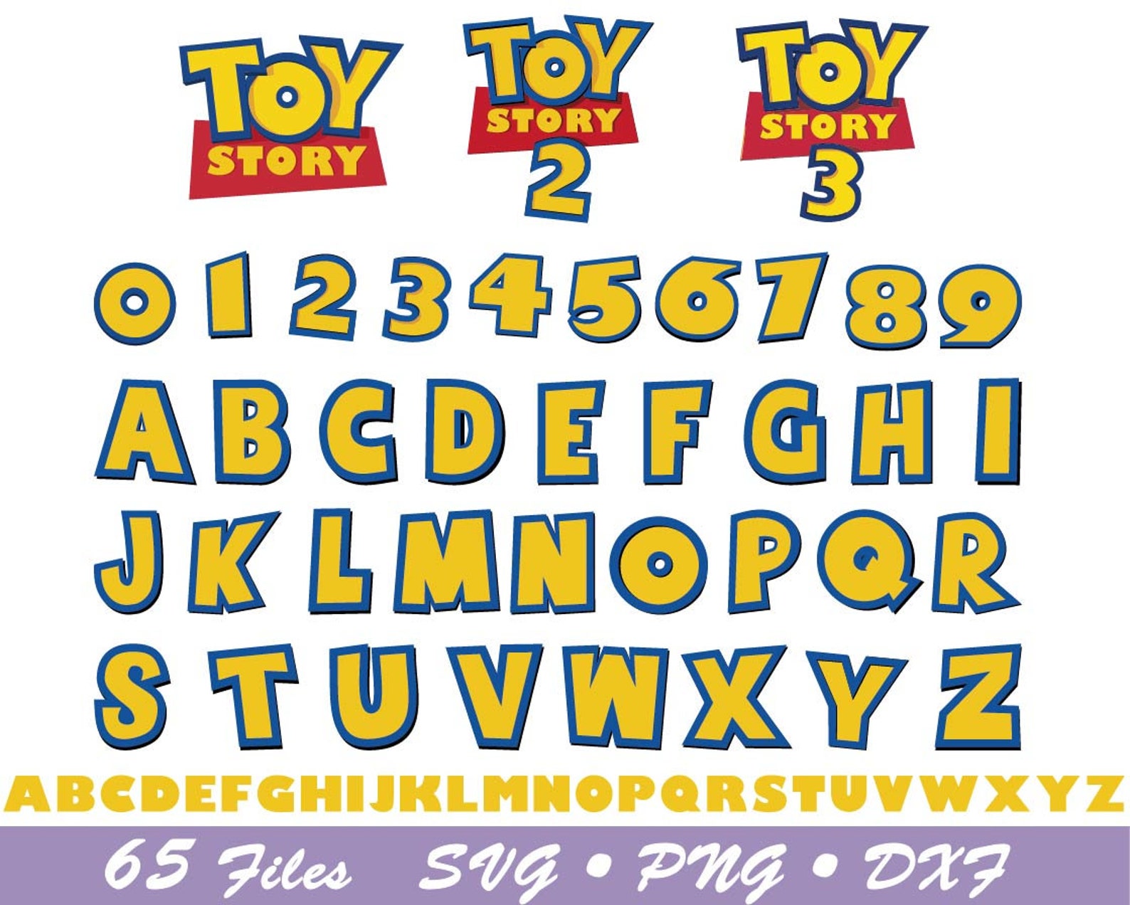 Printable Toy Story Letters