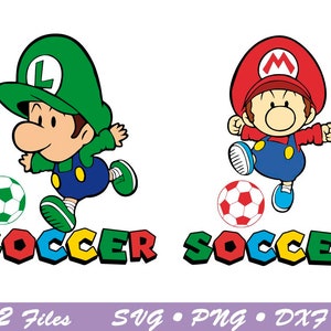 Mario Baby Soccer svg, Futebol svg, Aniversário Mario svg, Baby Mario svg, Baby Bros svg, Baby Mario Birthday Game svg, arquivo Cricut