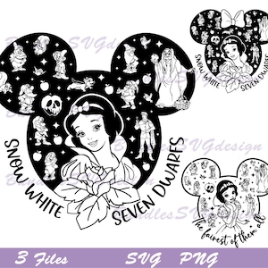 Snow Princess Svg, Mouse Head Princess Png, Princess Poison Svg, Princess Mouse Ears Svg, Family Trip Png, Princess Birthday Svg