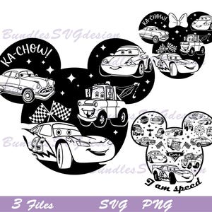 Muis Raceauto's Svg, Muis Hoofd Auto's Png, Auto Muis Oren Svg, Vriendelijke Auto's Svg, Auto Verjaardag Svg, Familie Reis Png, Bliksem Auto Svg