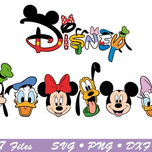 Mausfreunde SVG, Daisy, Donald, Goofy, Pluto, Mausohren SVG, Maus SVG, Clubhouse SVG, Mouse Friends SVG, Cricut Datei