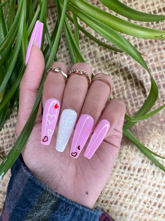 nail designs light pink