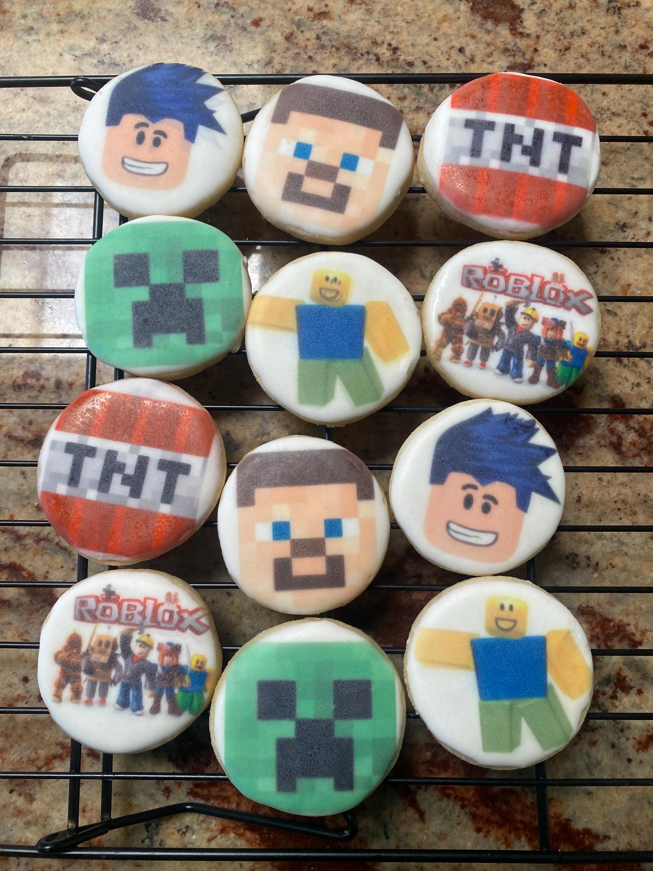 Minecraft Boxes Oreo Minecraft/roblox Video Game Inspired Cookies (oreos or Sugar Cookies ...