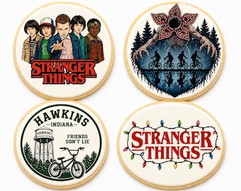 Set di biscotti a tema Stranger Things (biscotti di zucchero)