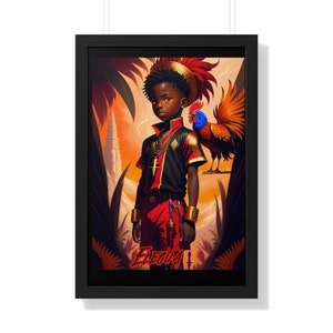 Póster Vertical Enmarcado Elegua