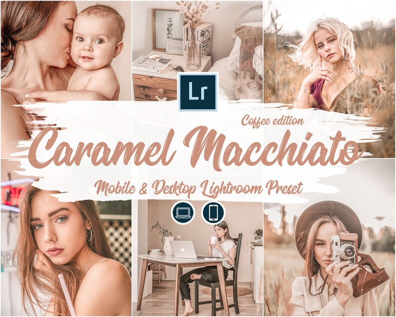 Caramel Macchiato Brown Vintage Mobile and PC Lightroom Etsy