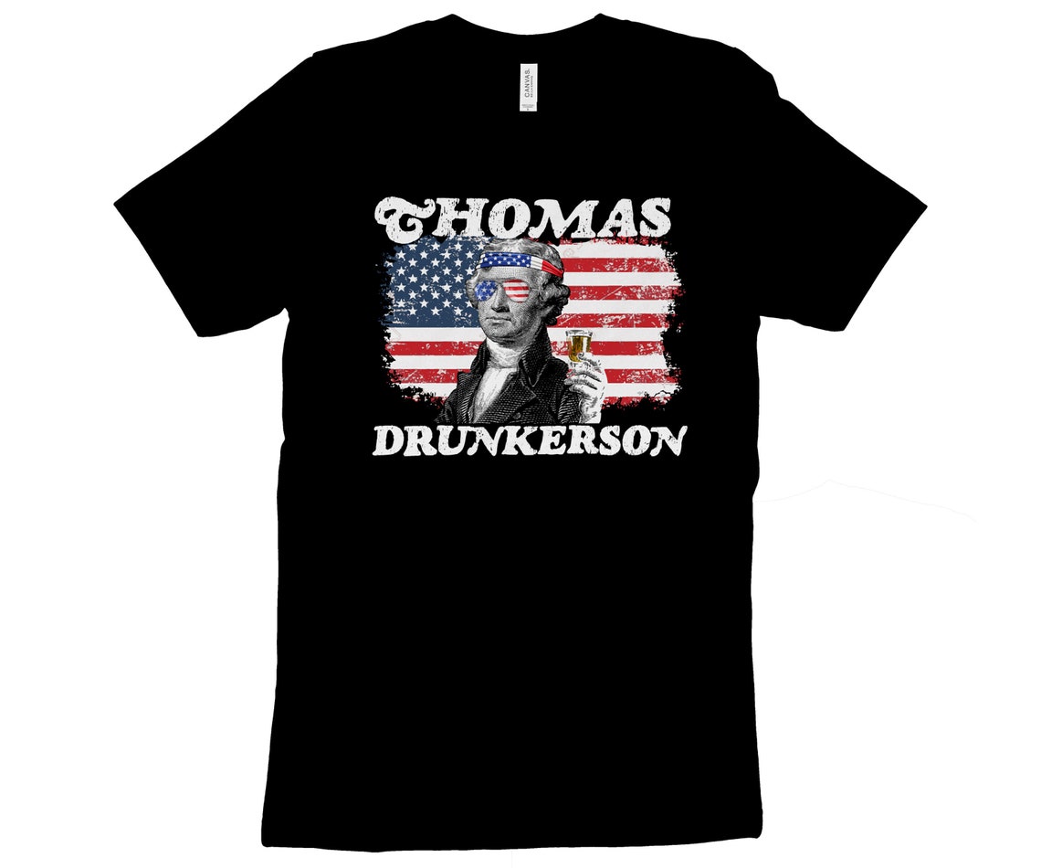 fourth of july president drinking shirts